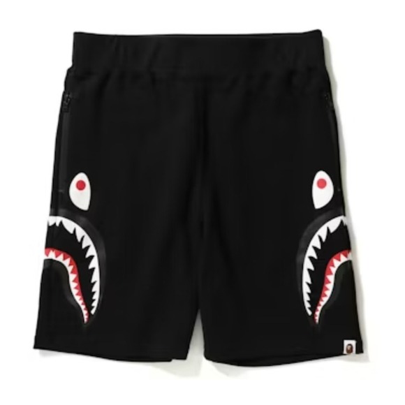 Bape Other - BAPE Shark Sweat Shorts Black XXL WGM A Bathing Ape Rare Streetwear 2XL